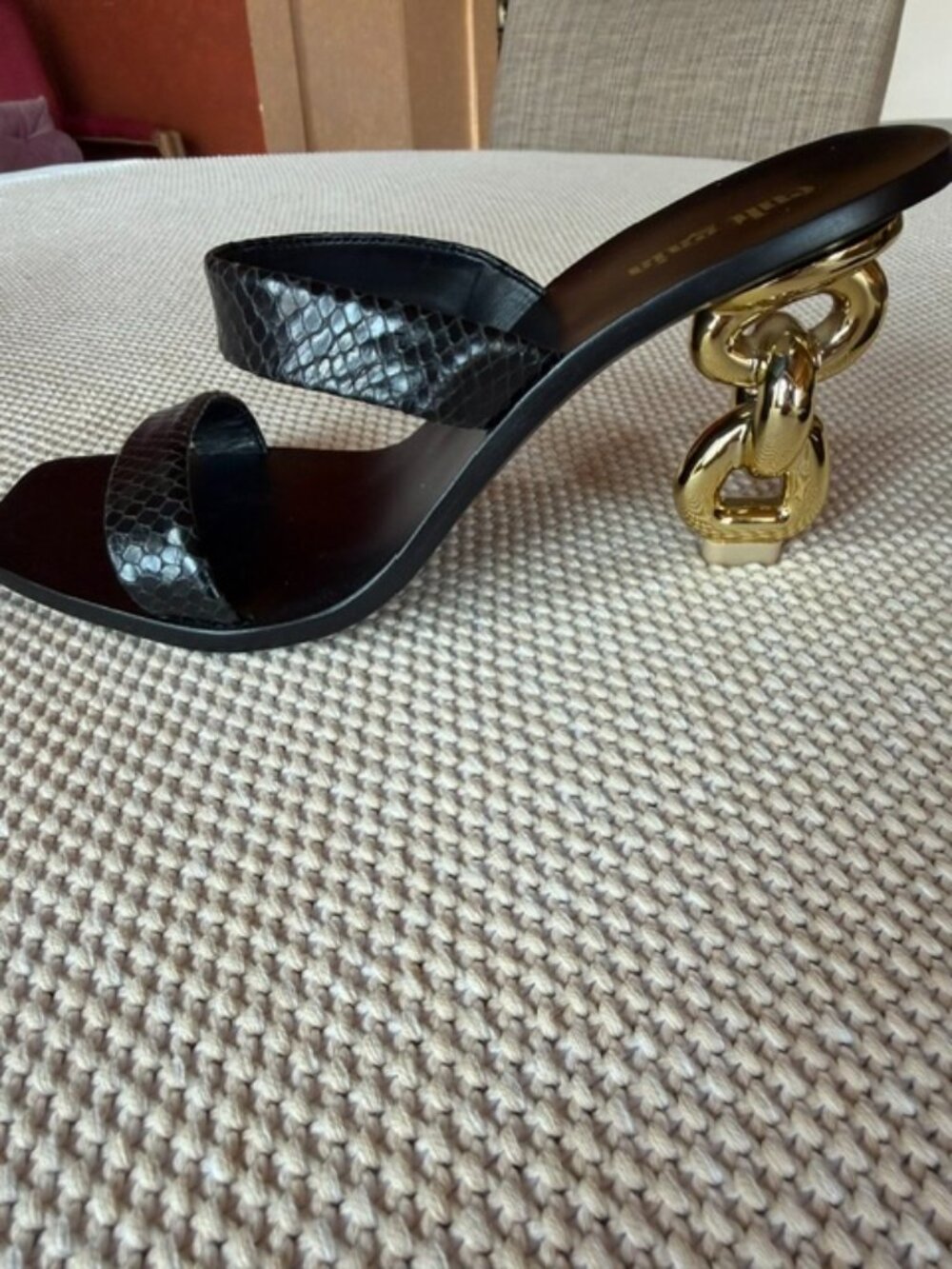 Cult Gaia Vita Stacked Heel Mules 39 Excellent Condition